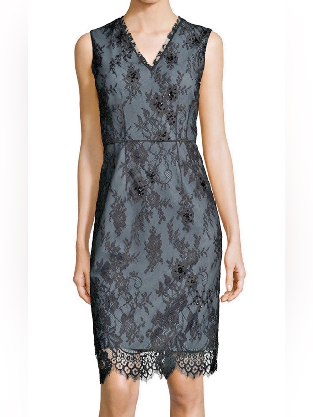 Elie Tahari Black Lace Ashley Dress